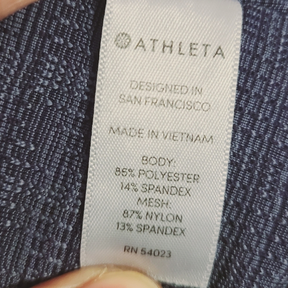 Athleta | Women's Blue Chat to Town Cropped Athletic Leggings (Size Medium) - Picture 4 of 13